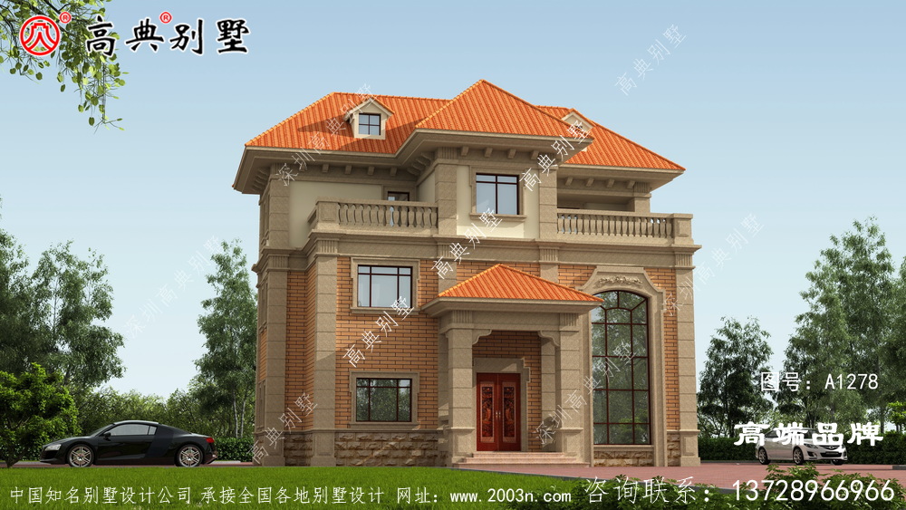 欧式三层小别墅设计图，想在农村建房的朋友有福了！