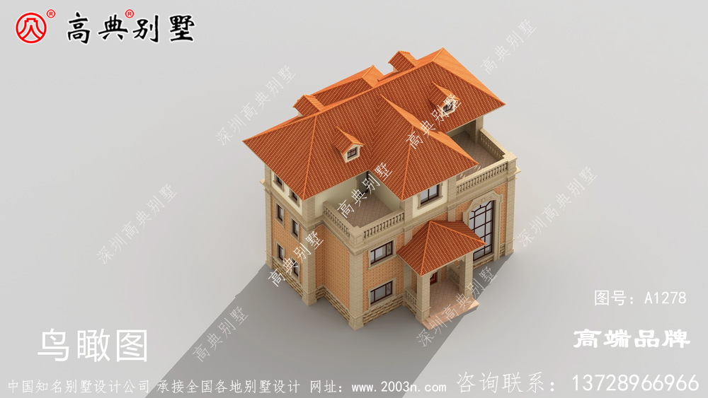 欧式三层小别墅设计图，想在农村建房的朋友有福了！
